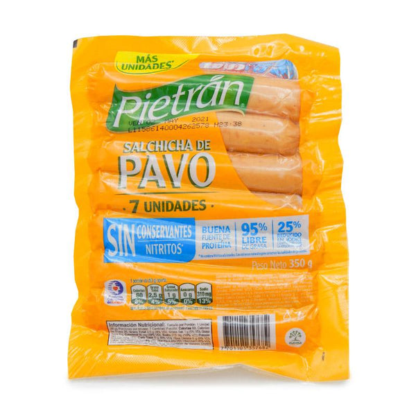 SALCHICHA PIETRAN 350G PAVO
